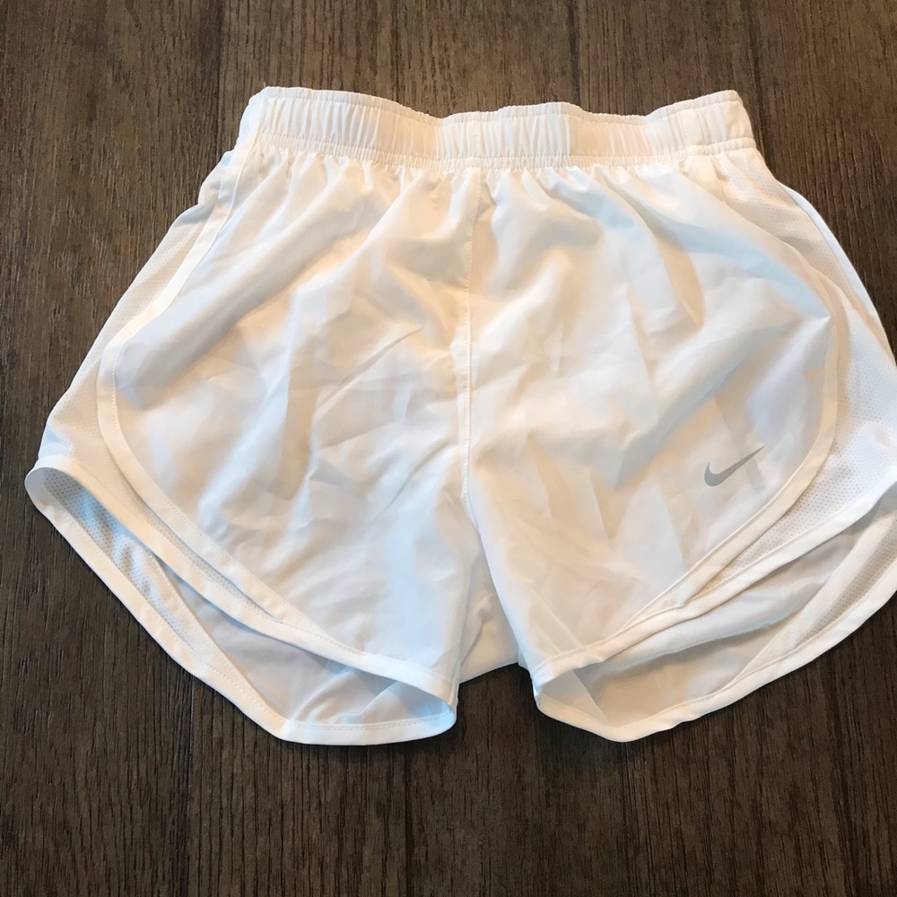 Nike White Running Shorts